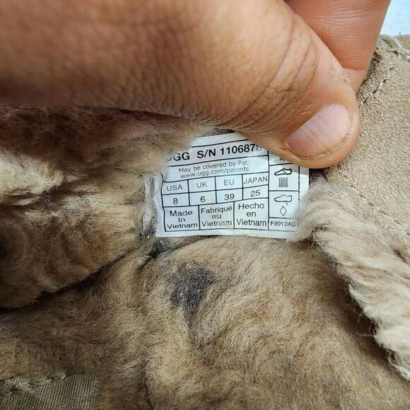 UGG ANSLEY WOMEN SLIPPER SUEDE DRIFTWOOD US 8 Shoes Loafers - Picture 7 of 10